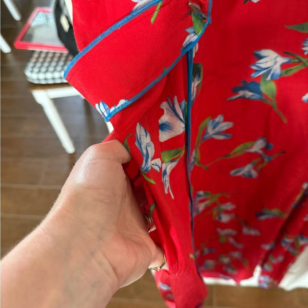 rag & bone Red Hugo Tank Dress Floral Midi Dress S - Picture 7 of 9